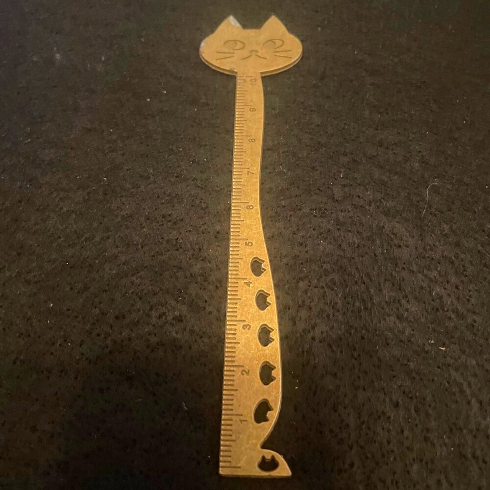 Sweet Kitty Metal Ruler